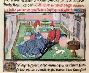 Ms 5072 f.71v The Garden of Love, Reaud de Montauban -syklistä